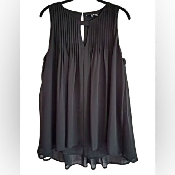 Ro & De black pleated blouse XS - Picture 1 of 7